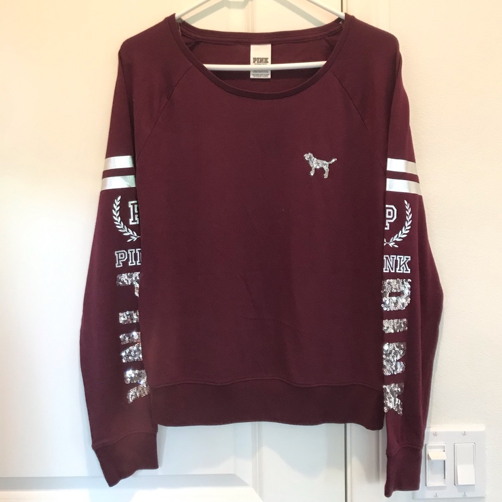 NEW PINK Limited Edition Sequins Pullover